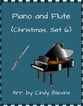 Piano and Flute, Christmas, Set 6 P.O.D cover